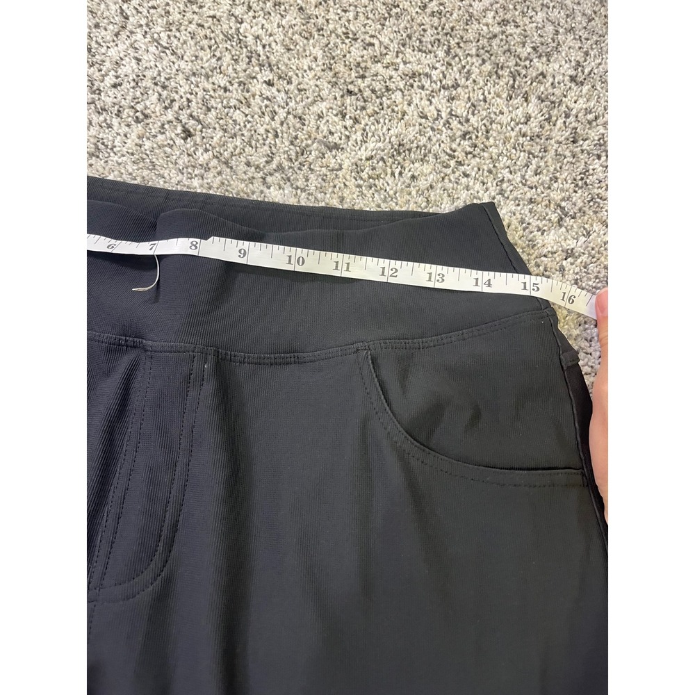 Halara Black Wide Leg High Waisted Lounge Pants Women Large Tall Pockets NWOT - Picture 6 of 9